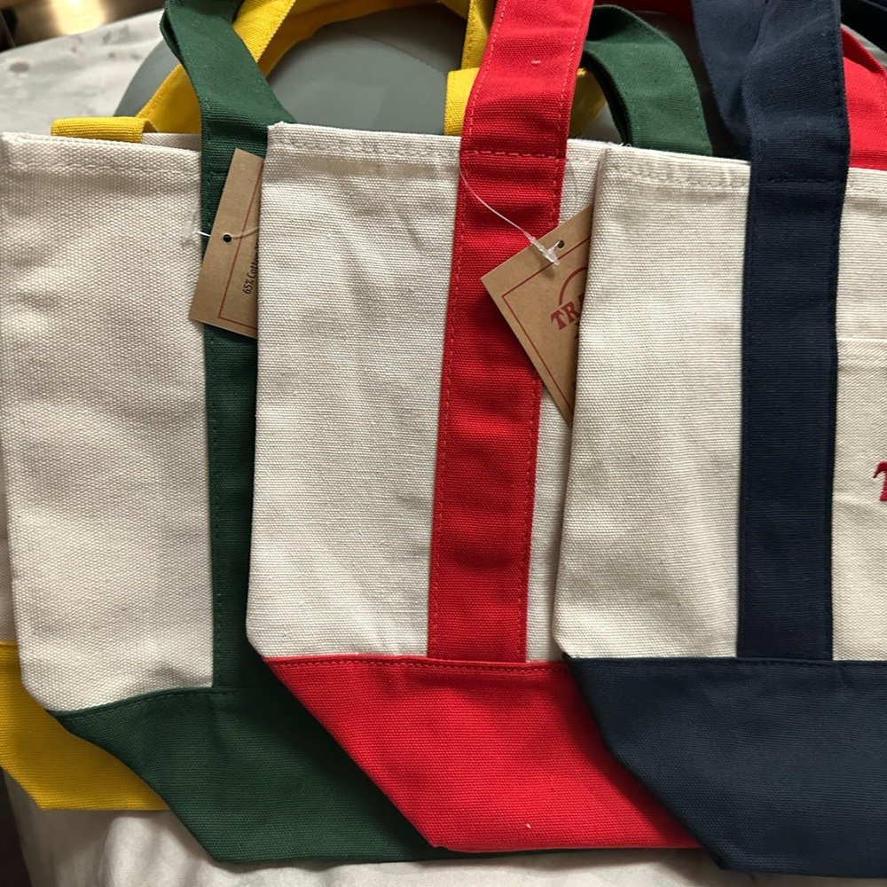 Trader Joe’s Colorful Canvas mini Tote Bags (set of four) - Picture 2 of 2